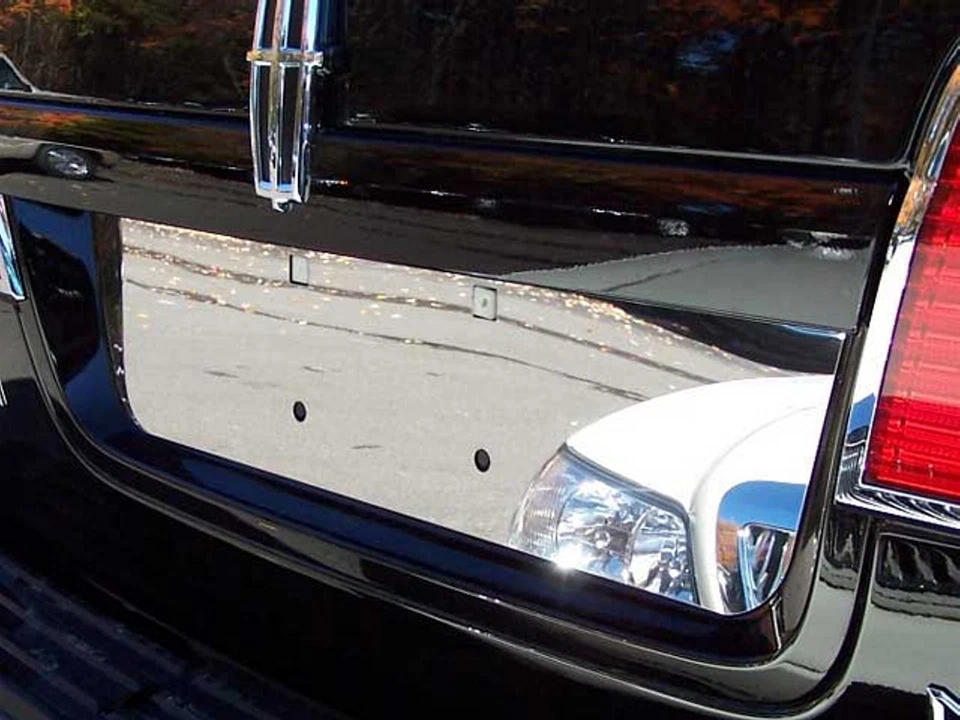 (FOR) 2007-2014 LINCOLN NAVIGATOR 1 Piece Stainless Steel License Plate Bezel Foto 1 de 1