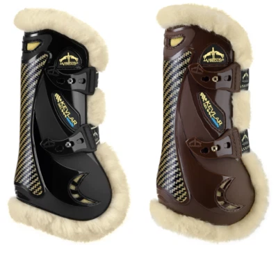 Veredus Made with Kevlar® Gel Vento STS Pelz gefüttert vorne Sehnenstiefel schwarz/braun