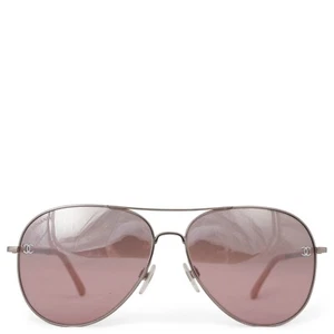 71416 auth CHANEL pink PILOT AVIATOR Sunglasses 4189-T-C - Picture 1 of 5