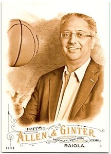 2016 Topps Allen & Ginter Jumbo 5x7 Robert Raiola 01/10 Sports Tax Man #240