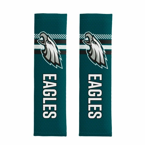 NEW NFL Philadelphia Eagles Seat Belt Pads Shoulder Protector Universal - Pair Cover
