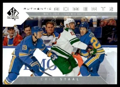 2018-19 SP AUTHENTIC MOMENTS Eric Staal Minnesota Wild #115 - Image 1 of 2