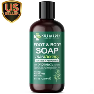 Tea Tree Oil Soap, Antifungal Foot & Body Wash for Deep Cleansing & Body Odor... - Picture 1 of 1