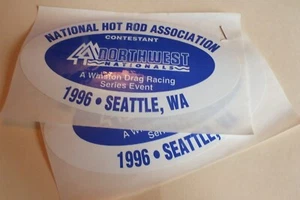 1996 NHRA Official Contestant Decals - Picture 1 of 1
