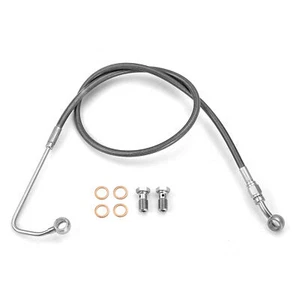 MOFUN 16" 18" Bars Braided Upper Brake Line Kit For Harley Softail Fat Boy ABS - Picture 1 of 5