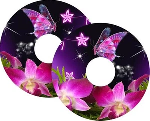 Wheelchair Spoke Guard protector skins BUTTERFLIES Kids Adult Girls Boys Designs - Picture 1 of 2