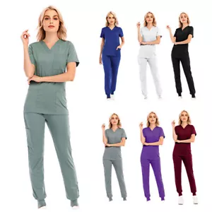 Damen Schlupfkasack Kasack Kurzarm Arbeitskleidung Damenkasack Pflege Top S-2XL - Bild 1 von 21