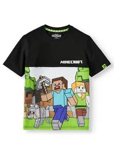 Minecraft Short Sleeve Graphic T-Shirt (Little Boys & Big Boys) Size XS 4\5 - Picture 1 of 2