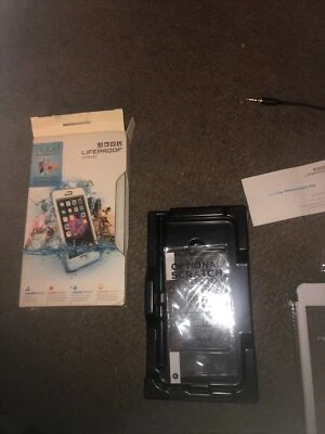 Lifeproof Waterproof White / Gray NUUD Case For iPhone 6 Plus Authentic OEM - Image 1 of 4