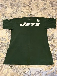 Mark Sanchez #6 NFL New York Jets Green Adult T-Shirt Mens Men Reebok Medium - Picture 1 of 5