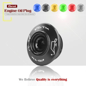 Engine Oil Filler Cap Plug Cover Screw Nut for YAMAHA MT-09 TRACER/GT FJ09 FZ09 - Picture 1 of 8