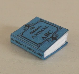 NEW READABLE ANIMAL ABC BOOK 1:12th SCALE FOR THE DOLLS HOUSE - Picture 1 of 7