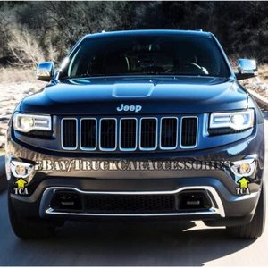 CUBIERTA DE LUZ CON LÁMPARA ANTINIEBLA DELANTERA CROMADA JEEP GRAND CHEROKEE 2014 2015 2016 - Imagen 1 de 2