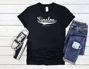 Sinaloa Mexico Shirt Script Design Herren Damen Unisex T-Shirt Hoodie Baseball 4013 - Bild 1 von 7