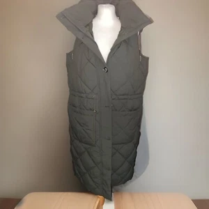 Barbour ORINSAY LongLine Gilet 14 Thick Padded Warm Country Pit2pit 24in O /size - Picture 1 of 18