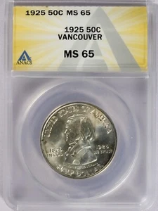 1925 Vancouver Commemorative Half - ANACS MS65 - Imagen 1 de 4