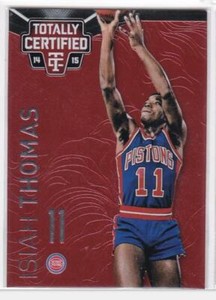 2014-15 Isiah Thomas #/279 Panini Totally Certified NBA Basketball Pistons 