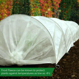 Frost Protection Fleece Horticultural Plant Garden Fleece White 2mx10m / 2mx5m