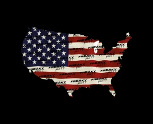 USA Flagge 140mm Flag Aufkleber Sticker Amerika America Tuning Hot Rot US - Bild 1 von 2