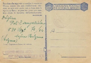 20-19A) FRANCHIGIA ARTIFICERE POLI EVANGELISTA BOLZANO 8 LEGIONE MILIZIA - Picture 1 of 2