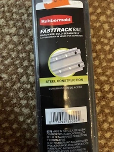 2 Pk. Rubbermaid 1784415 Fast Track 48 Inch Steel Wall Mounted Storage Rail - Picture 1 of 1