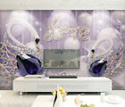 3D Diamond Love B01 Wallpaper Wall Mural Removable Self Adhesive Sticker Zoe