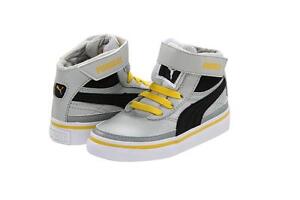 PUMA Toddlers Maeko S High Top Kids Black Blue Grey Boy's Sneakers Size 4-10.5