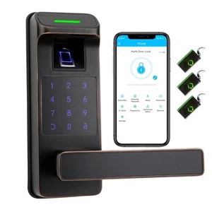 Fingerprint Door Lock, Heavy Duty Full APP Control Touchscreen Keypad Keyless... - Picture 1 of 8