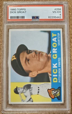 1960 Topps #258 Dick Groat PSA 4 VG-EX - Image 1 of 2