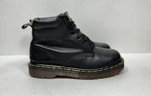 Dr. Martens 939 Ben 6-Loch schwarze Lederstiefel hergestellt in England Damengröße 8 US - Bild 1 von 10