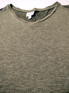 ARMANI COLLEZIONI Herren T-Shirt V-Ausschnitt 100% Viskose (XL) grün - Bild 1 von 6