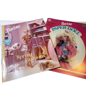Vintage 1992-1997 Golden Barbie Paper Doll Unpunched Paperback Book Lot Of 2 - Bild 1 von 11
