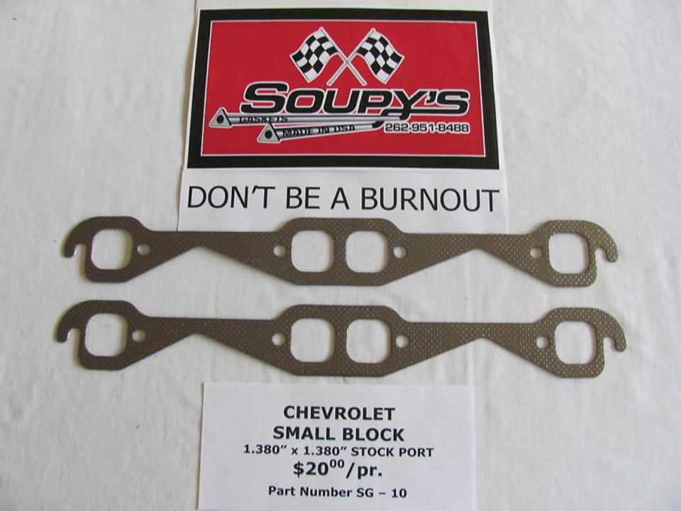 Chevrolet Small Block Stock Port Exhaust Gaskets - Изображение 1 из 1