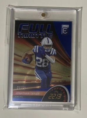 2022 Donruss Elite Colts Jonathan Taylor Full Throttle 2/10 - Image 1 of 2