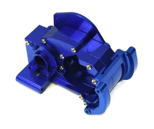Blue Billet Machined Gearbox Housing Upgrade for Traxxas 272R & Drag Slash - Picture 1 of 2