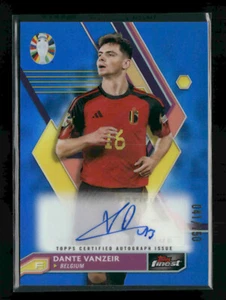Dante Vanzeir 2023 Topps Finest Road to UEFA EURO 2024 Auto Blue 041/150 [dbQ10 - Picture 1 of 2