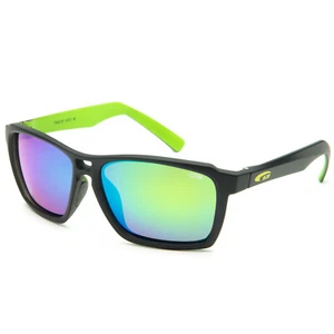 Gafas de sol polarizadas para hombre negro verde espejado 100% protección UV - Imagen 1 de 17