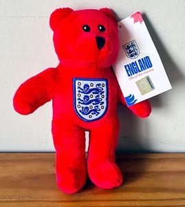 England Mini Bear - Solid Red - Three Lions Crest Soft Teddy Bear Brand New. - Picture 1 of 1