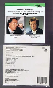 BUSONI CD CONCERTO POUR PIANO AND MALE CHOIR/ FJ THIOLLIER/ MICHAEL SCHONWANDT - Imagen 1 de 1