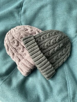 Knitting pattern dk and chunky cabled hat Together - Image 1 of 4