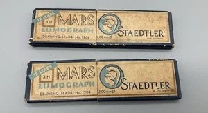 Lumógrafo vintage Staedtler Mars dibujo dibujo cables No. 1904 2mm 3H - Imagen 1 de 6