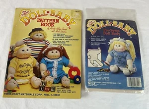 Bambola vintage 1984 bambino corpo pre-cucito e libro modello per corpo e set di gioco 2 pz - Foto 1 di 6
