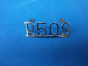 BMW ID plate rear fender R50S chromed genuine curved shape with clamping discs - Picture 1 of 1