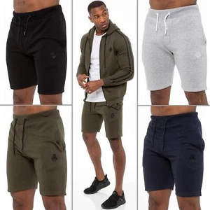 Mens Running Shorts Fleece Jogging Gym Elasticated Waist Sweat Half Pants - Picture 1 of 36