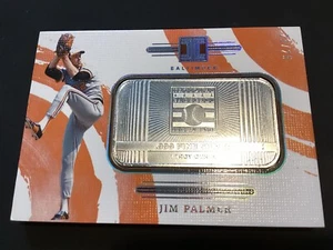 PANINI 2024 IMPECABLE SALÓN DE LA FAMA UNA OZ. BARRA PLATA .999 JIM PALMER 21/25 - Imagen 1 de 3