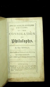 Of the Consolation of Philosophy by boethius 1695 ORIGINAL RARE - Picture 1 of 2