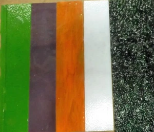 9 SHEETS OPAL & STREAKY & RIPPLE *UROBOROS 10” x 10” SHEETS hr - Picture 1 of 4