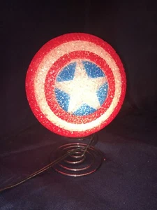 avengers table lamp captain america Shield for kid bed lamp  - Picture 1 of 9