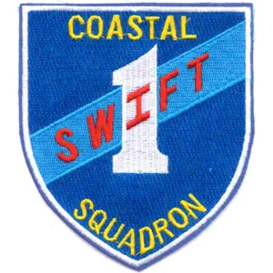 Coastal Squadron 1 Patch Swift Boat Vietnam Blue - Picture 1 of 6