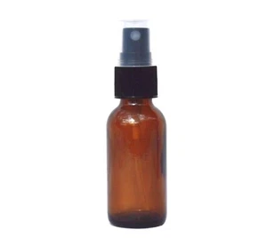 1 OZ 30ML BOTELLAS DE VIDRIO REDONDAS ÁMBAR BOSTON CON PULVERIZADOR NEGRO 6 12 24 72 PIEZAS - Imagen 1 de 2